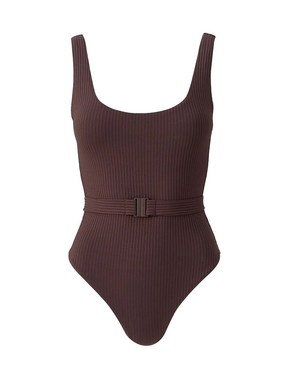 NWOT Melissa Odabash Rio Brown Ribbed Swimsuit